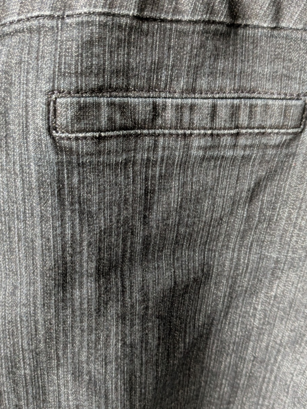 Addition-Elle Plus Size 20W Denim Pencil Skirt Stretch Faux Pockets Back Slit - Picture 2 of 10